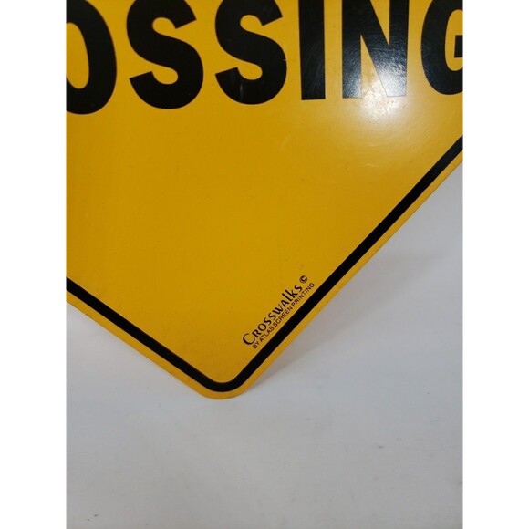 Horse Crossing Sign Yellow Caution Crosswalks Atlas Screen Printing 12" x 12" - Picture 6 of 10